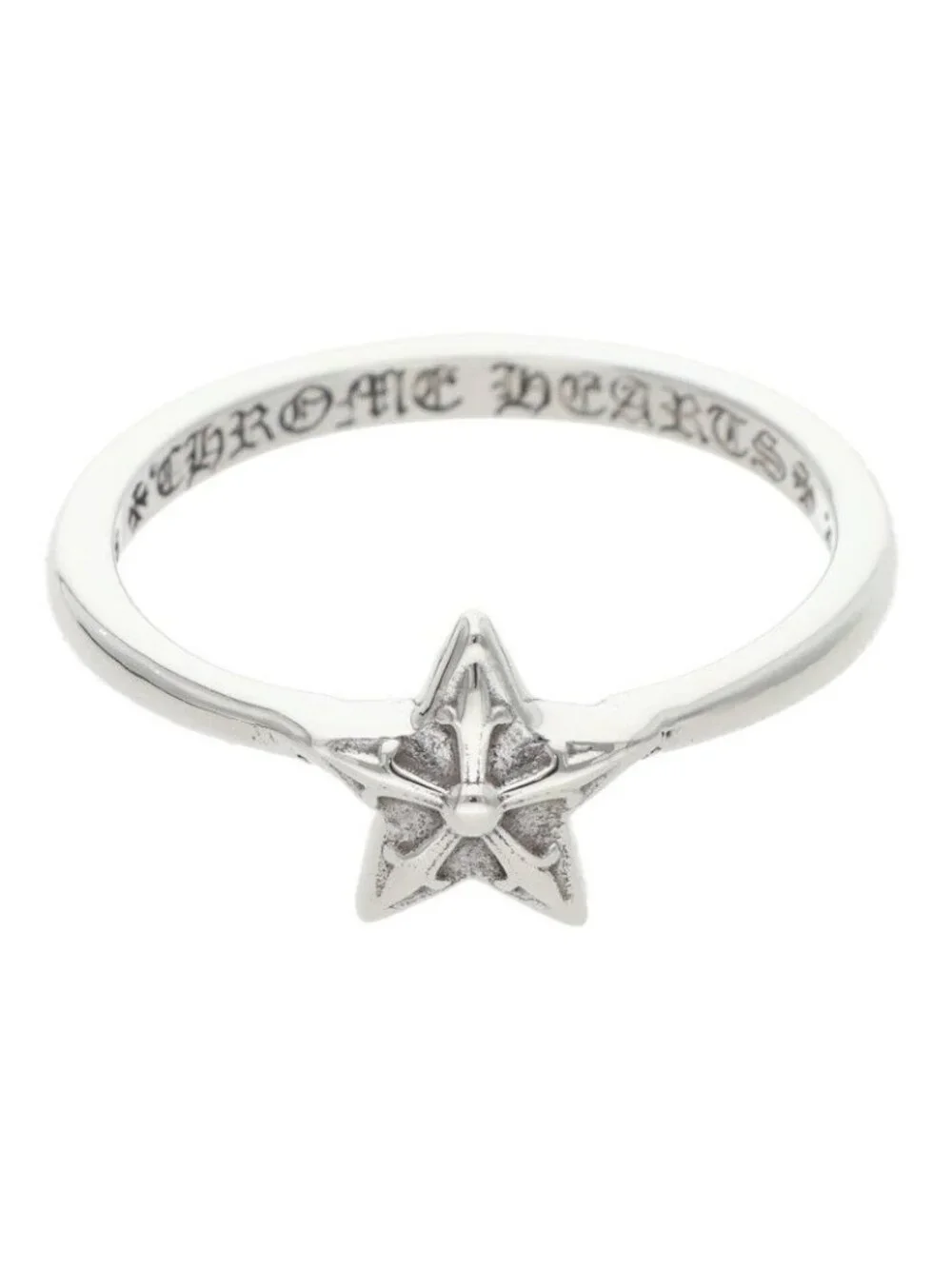 Chrome Hearts Bubblgm Star Bubble Gum Silver Ring